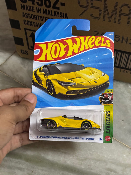 HOTWHEELS 2026 A CASE "16 LAMBORGHINI CENTENARIO ROADSTER / CABRIOLET DÉCAPOTABLE